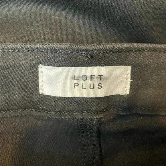 Loft Skinny Black Shimmer Jeans Size 18 - Picture 8 of 10